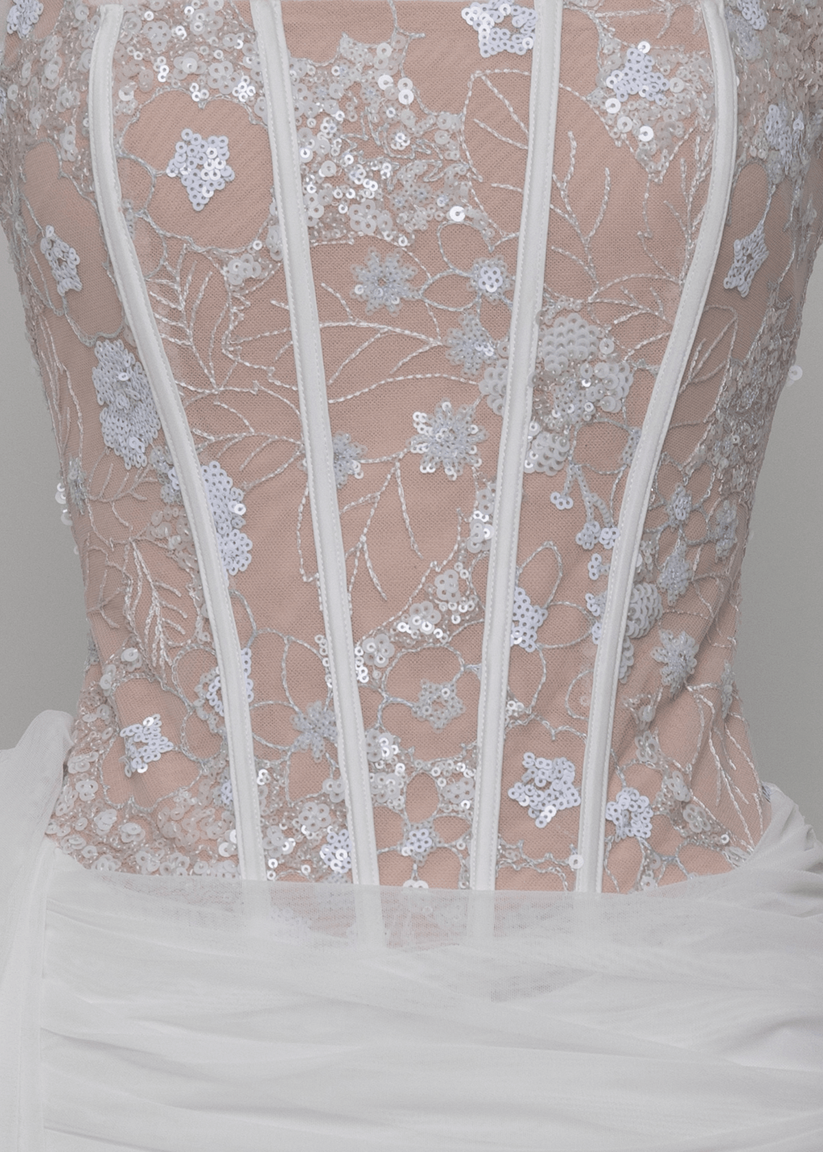 Devoted To You Drape Mini Dress - White