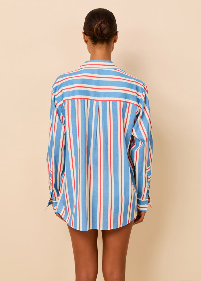 Avril Button Down Americana Stripe