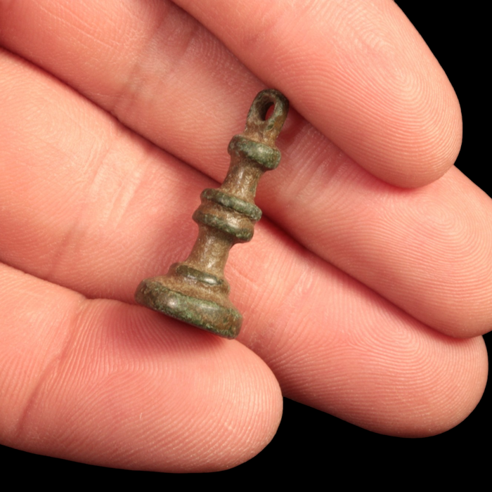 Byzantine or Islamic Bronze Seal Stamp - c. 700 to 900 CE - Byzantine or Islamic - 10/10/23 Auction