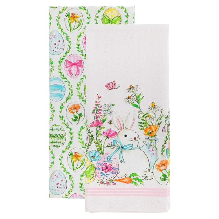 Easter Bunny Tea Towels Set of 2
