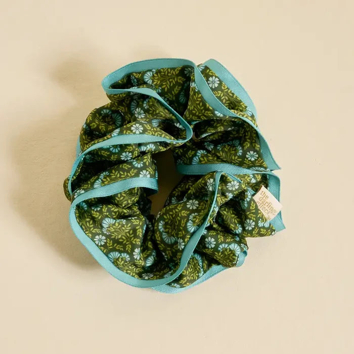 Everbloom Forest Green Ruffle Up Scrunchie