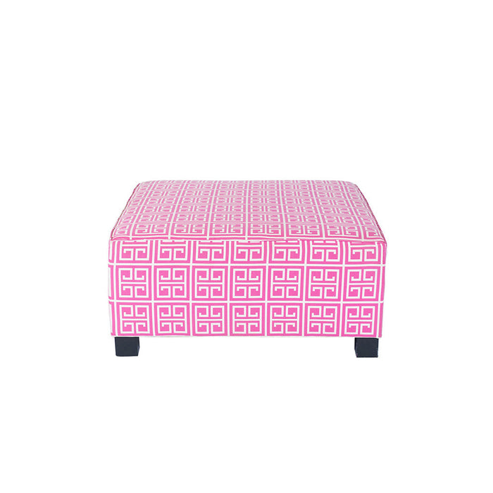Key Hole Hot Pink Ottoman