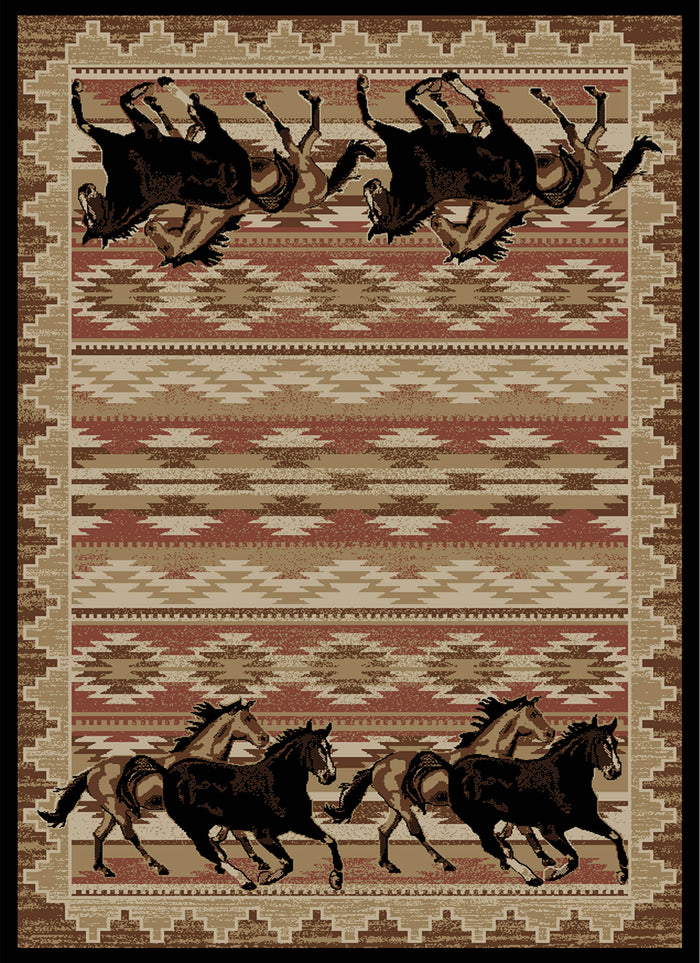 Lodge King Untamed Black Area Rug