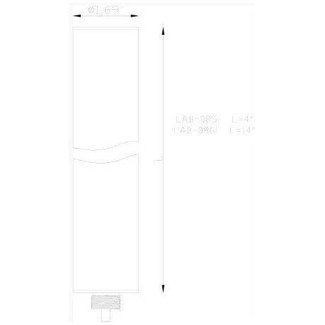 Lumien Accessory, Micro, 4" Quick Connect Bollard Riser