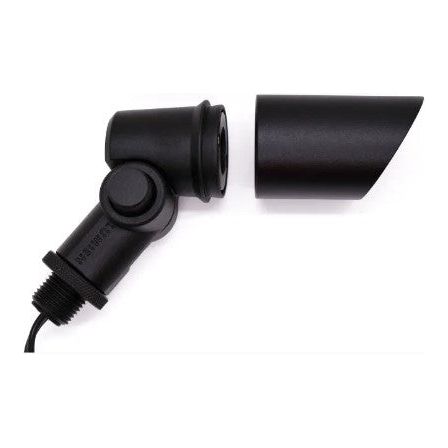 Lumien Black Aluminum Accessory Package, Micro, 60 Degree Uplight Shroud and Knuckle - w/ LAP-002 Black