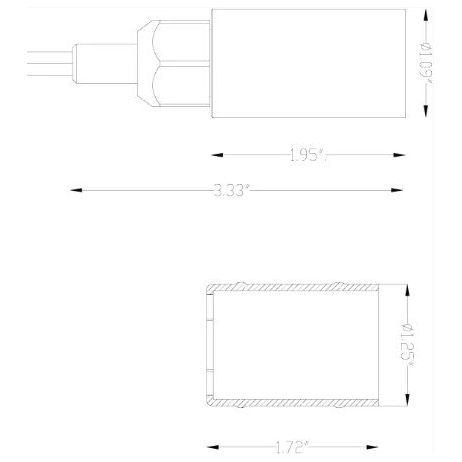 Lumien Brass Nano Module, 1.5 Watts, 125 Lumens, 10-15V, 15 Beam Spread, 3000K, Antique Finish
