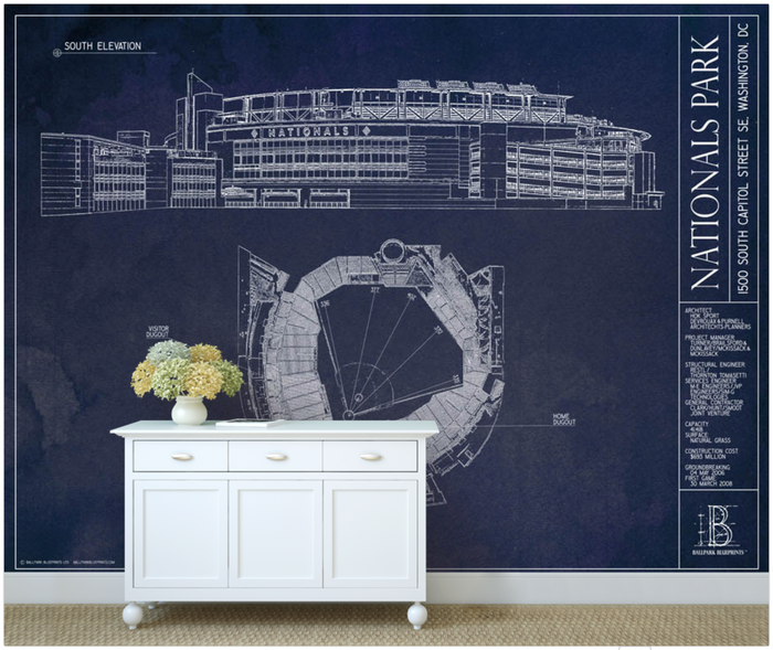 Nationals Park Wall Mural