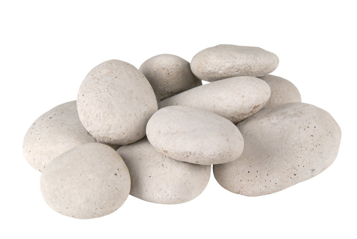 Peterson Real Fyre Decorative Ivory River Rock Fyre Stones