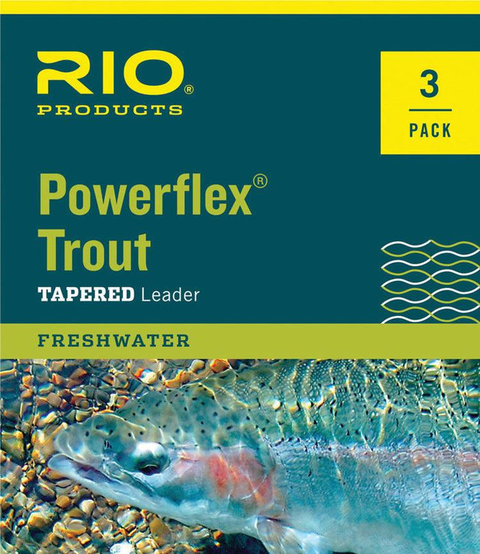 Rio Powerflex 12ft Trout Leader - 3 Pack