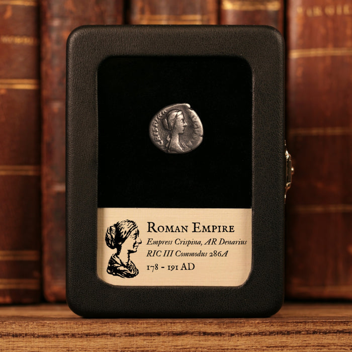 Rome, Empress Crispina, AR Denarius, Venus (Goddess of Love) - 178 to 191 CE - Roman Empire
