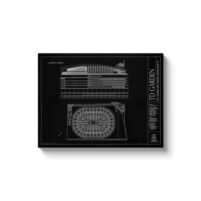 TD Garden 18x24" Canvas Wrap - Black
