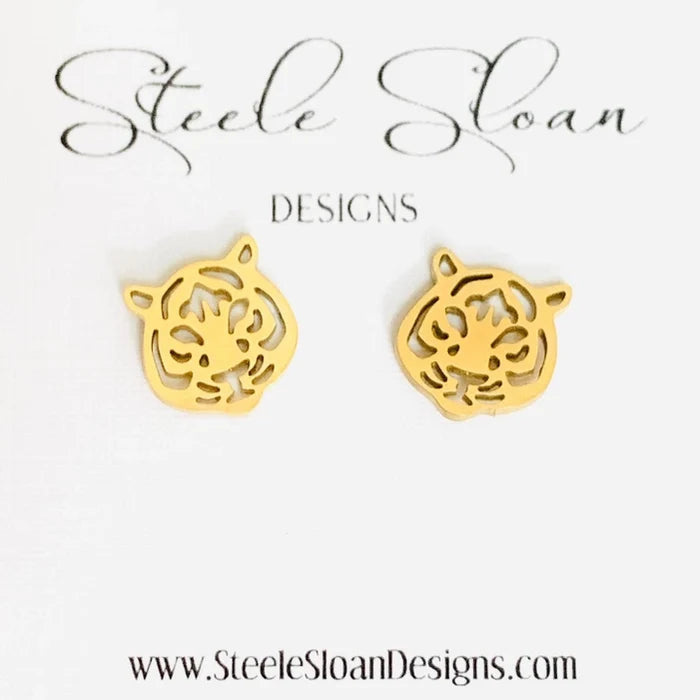 Tiger Gold Earrings