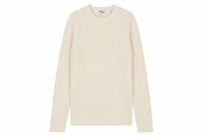 top knit crew neck - ivory