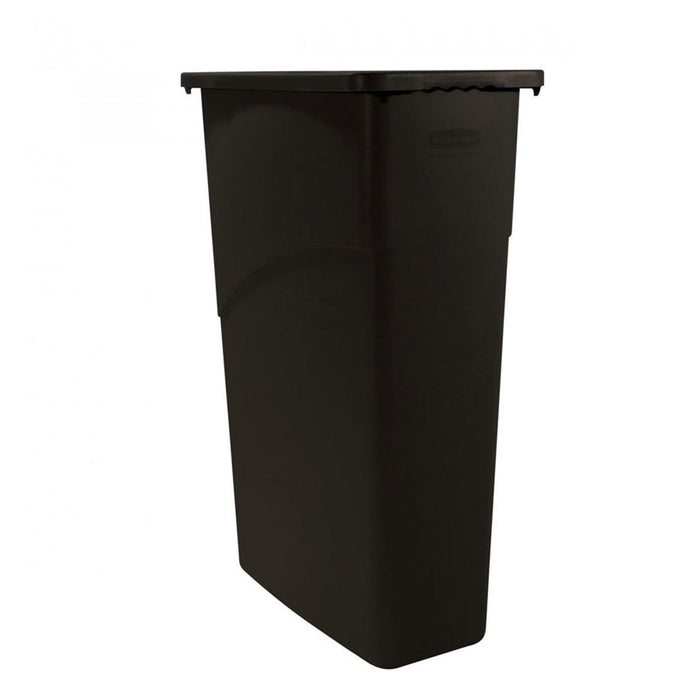 Trash Can - 23 gal Slim Black