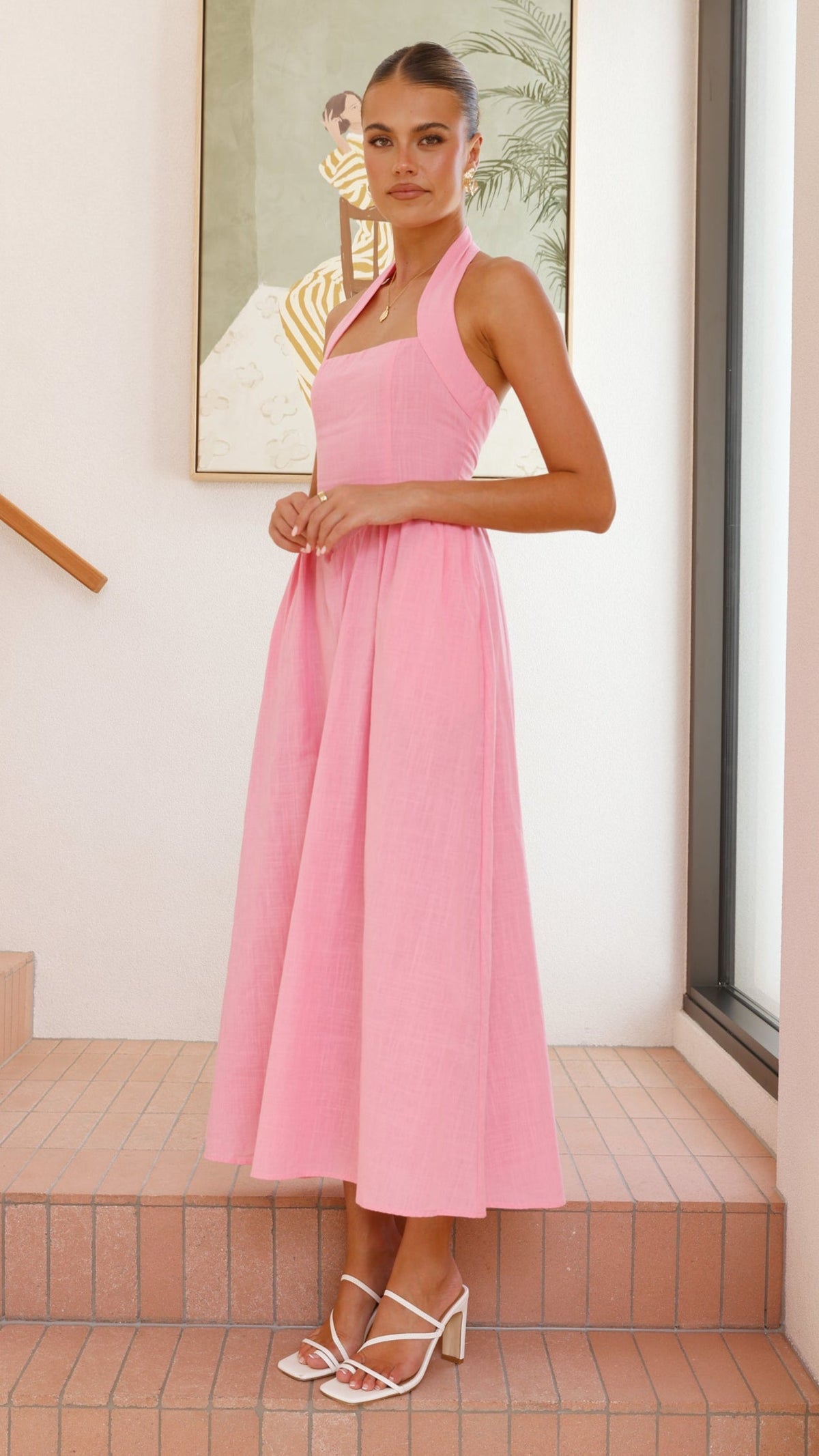 Caden Maxi Dress - Pink