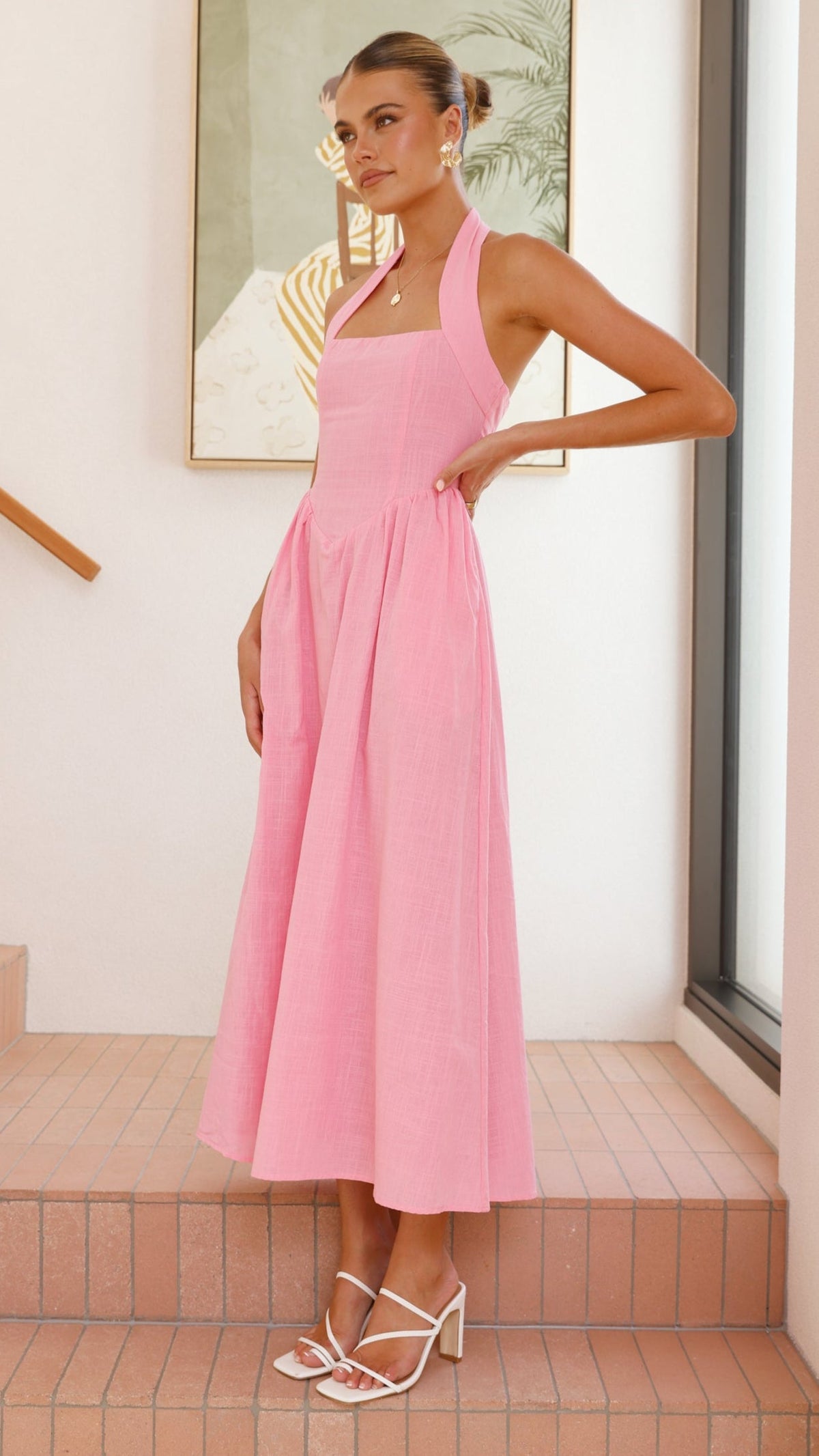 Caden Maxi Dress - Pink