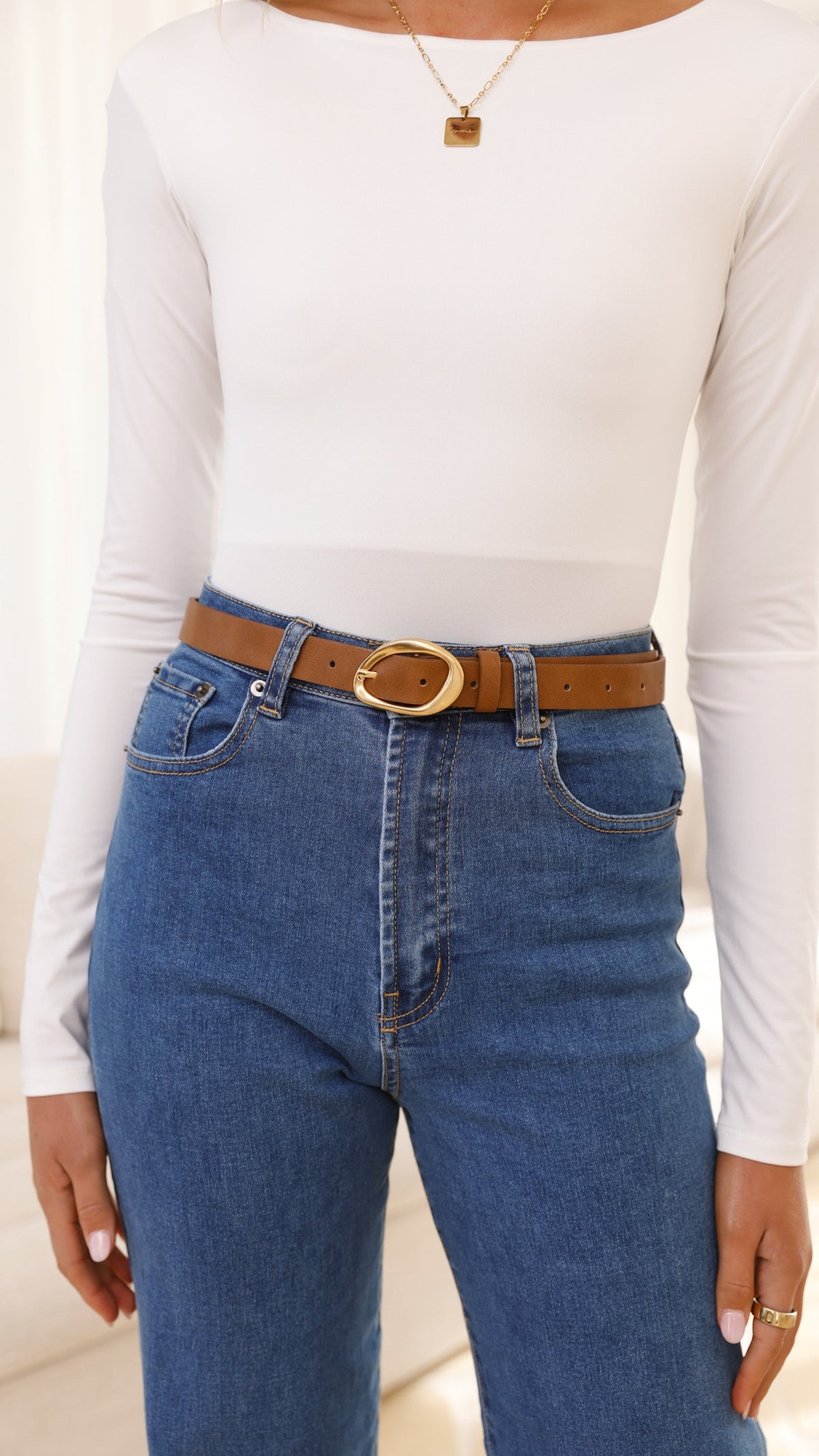Jacory Belt - Brown/Gold