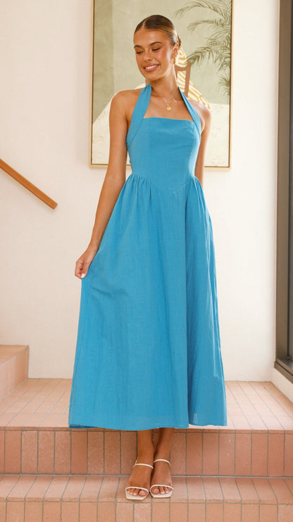 Caden Maxi Dress - Cobalt Blue
