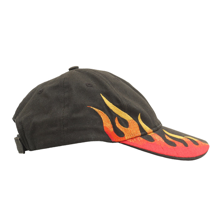 90S Flame Embroidered Cap