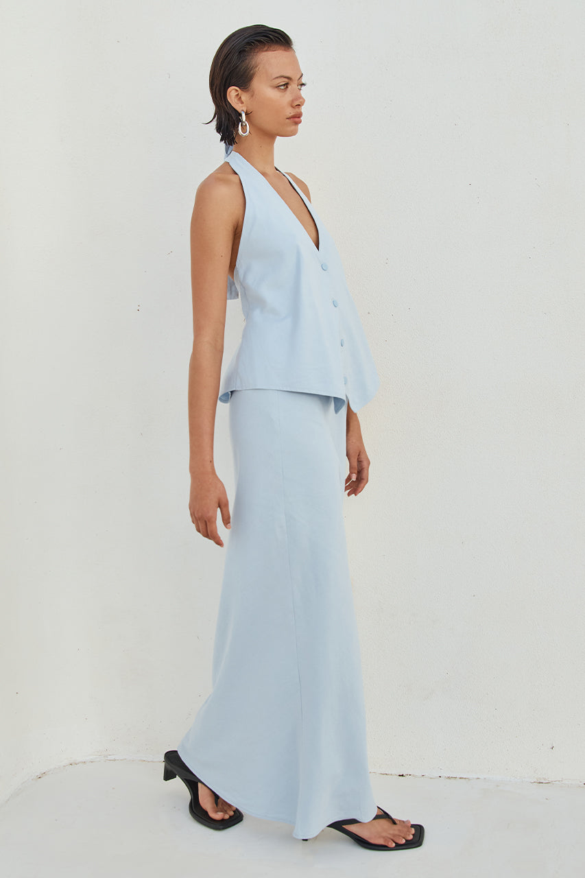 Brioni Maxi Skirt - Sky Blue
