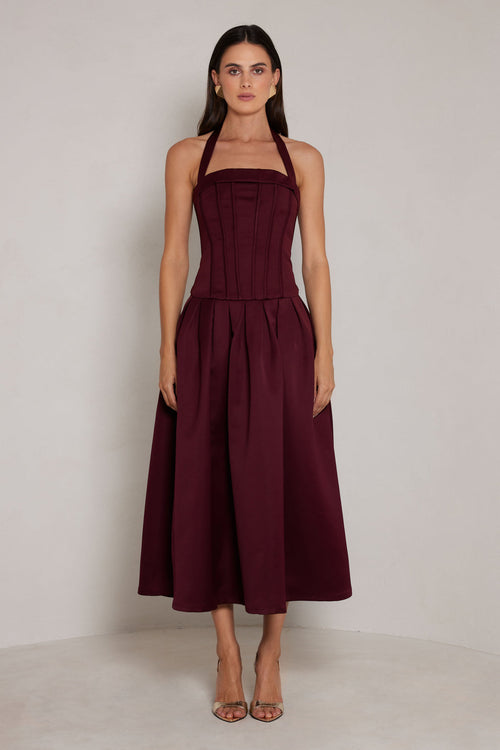 Dakota Dress - Wine