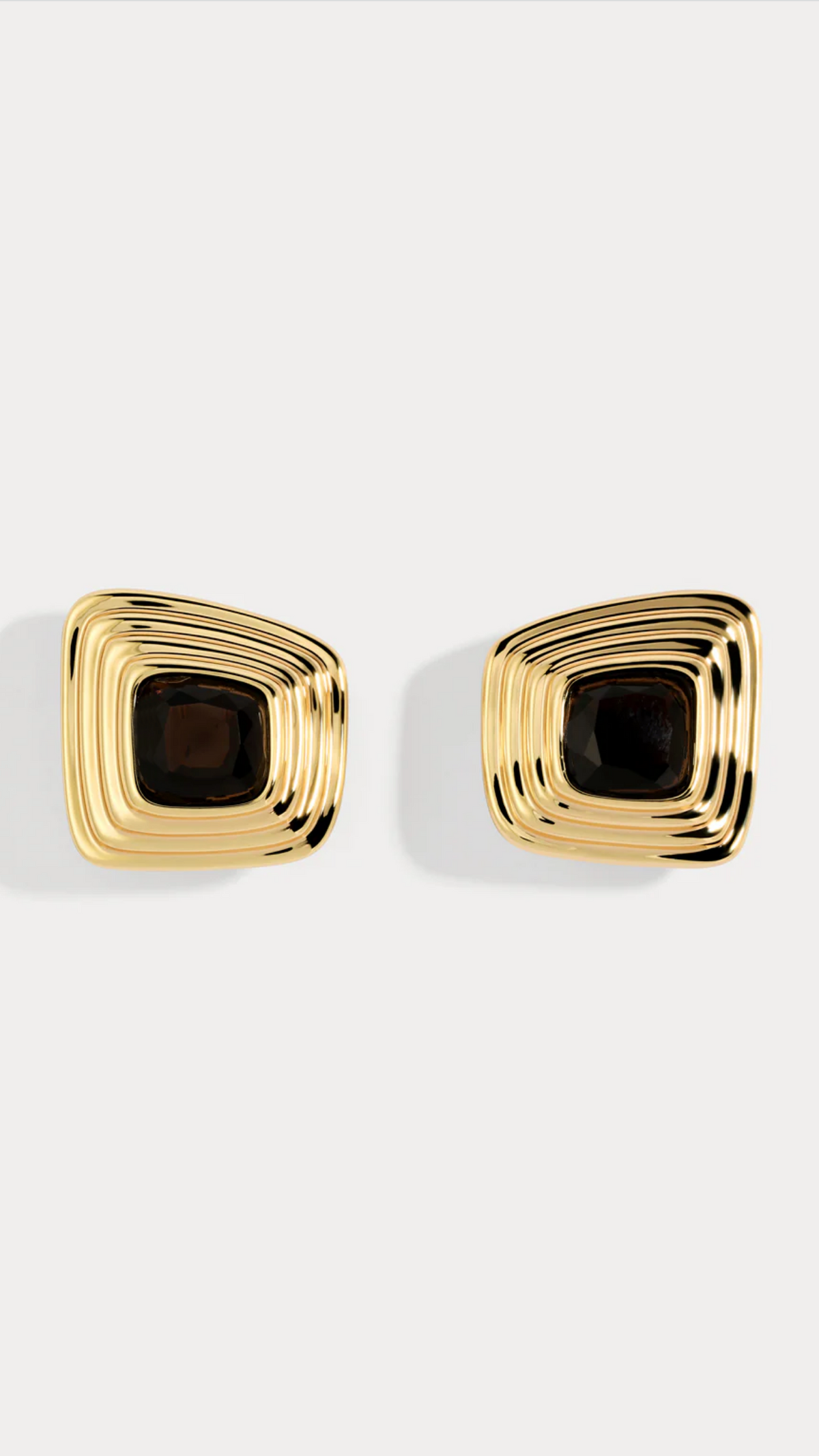 Bronnie Earrings - Gold / Black
