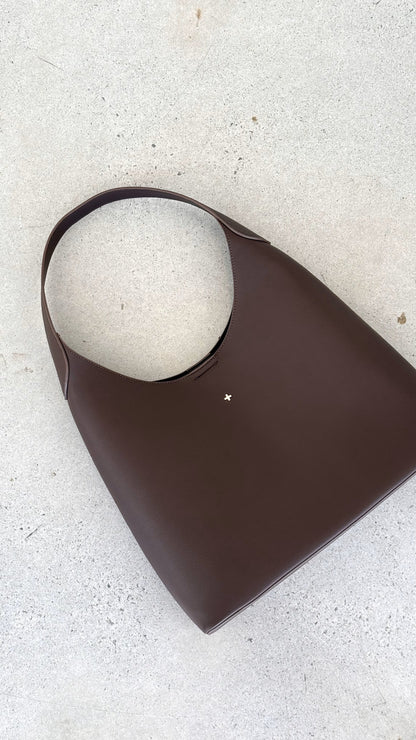 Duke Hobo Bag - Choc PU
