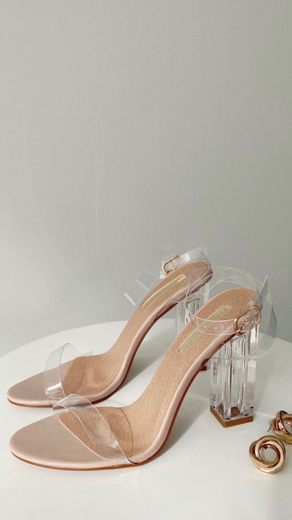 Inca Heels - Nude Patent