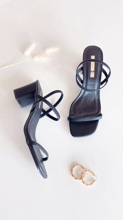Balton Mule Heels - Black