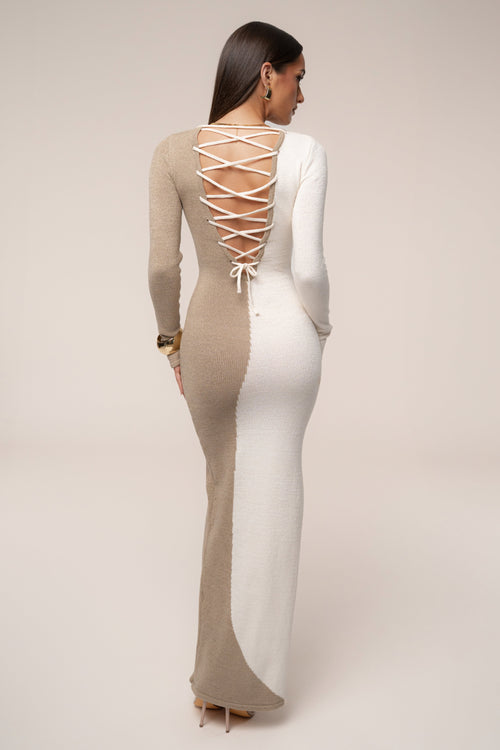 Beige/Ivory No Hard Feelings Dress