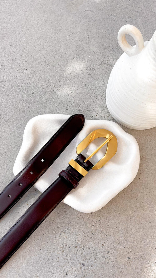 Evelyn Belt - Burgundy