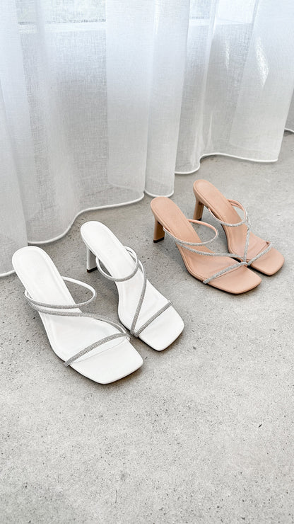 Femi Heel - Nude Diamante