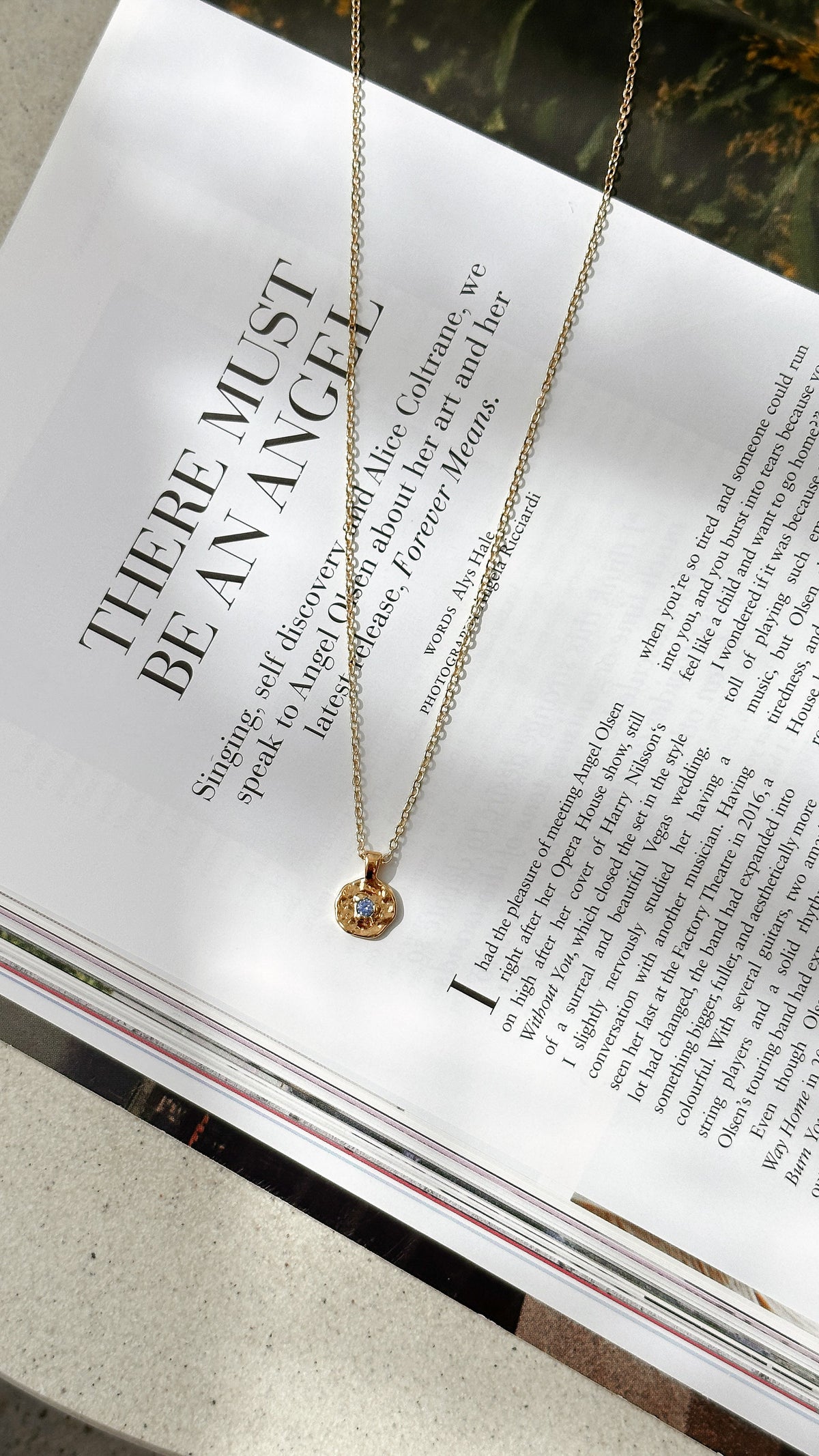 September Birthstone Necklace - Sapphire