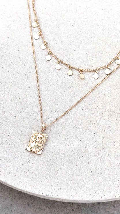 Alice Pendant Necklace - Gold