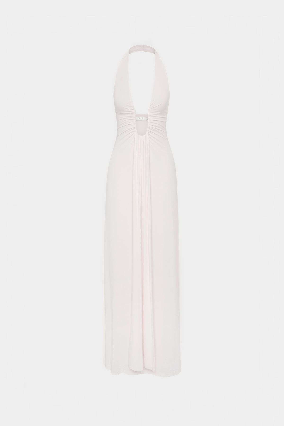 Jennifer Cupro Maxi Dress - White