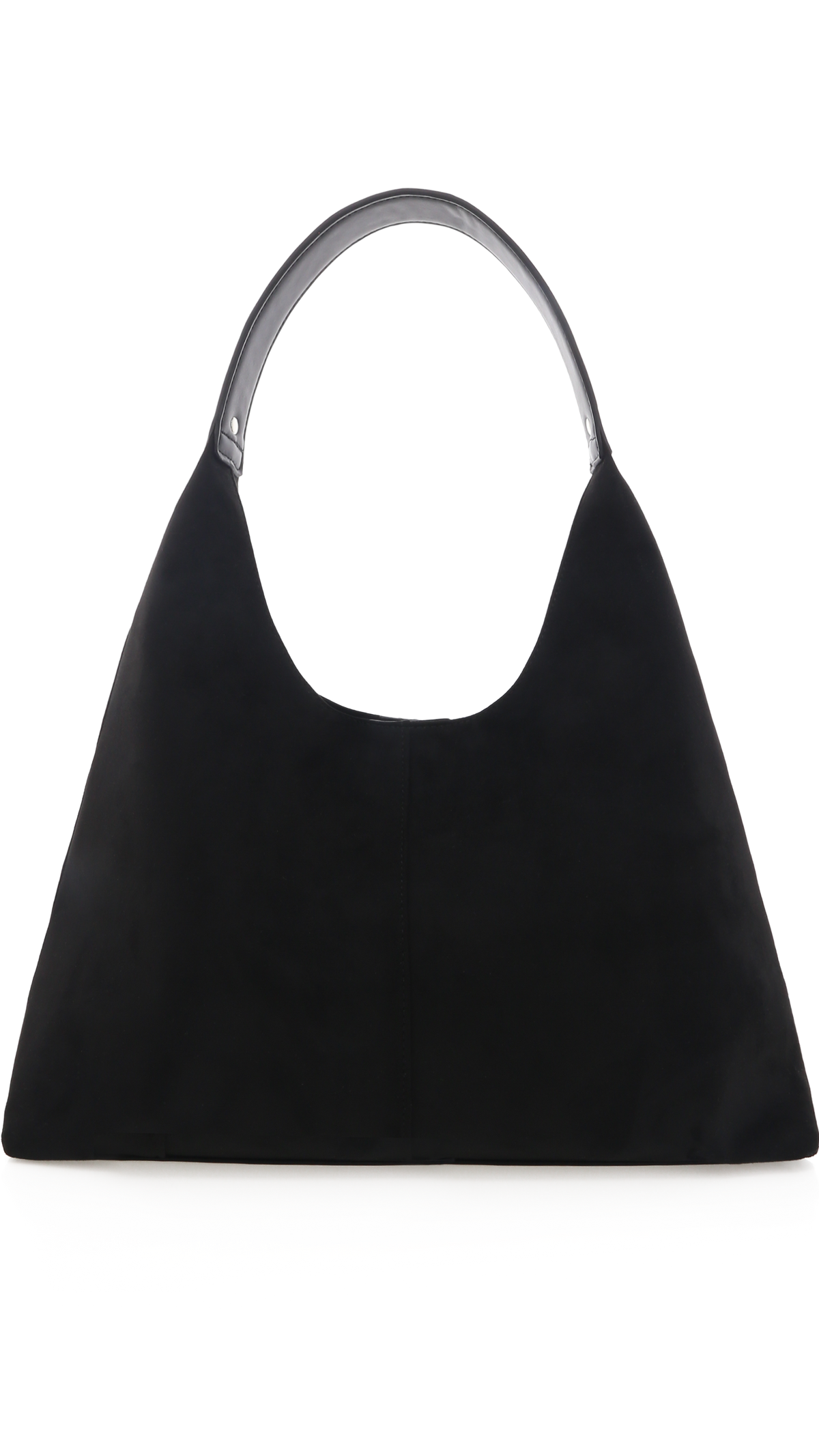 Tammy Shoulder Bag - Black Suede