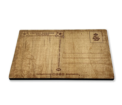 Across The Pacific Wooden Postcard