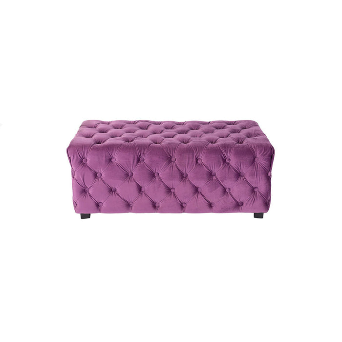 Amethyst Velvet Tufted Ottoman