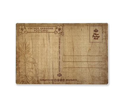 Aoki's Store Wooden Postcard