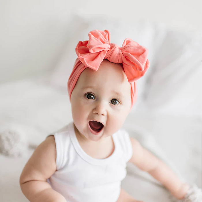 Baby Bling Bows | FAB-BOW-LOUS Headband ~ Coral Baby Baby Bling Bows