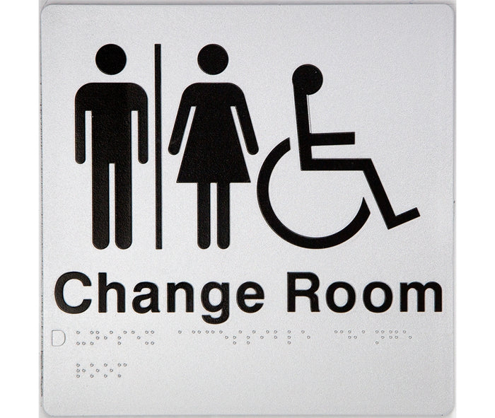 BEST BUY MFDC Unisex Accessible Change Room Sign Braille