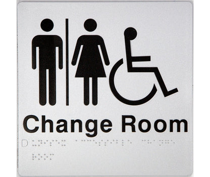 BEST BUY MFDC Unisex Accessible Change Room Sign Braille