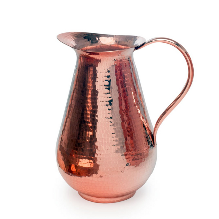 Bisotun Hand-Hammered Copper Water Pitcher by Sertodo — 76 oz