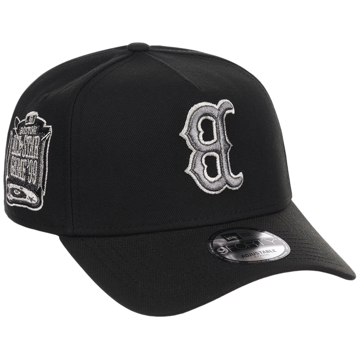 Boston Red Sox MLB Flipmode 2.0 Liquid Titanium New Era 9FORTY A-Frame (Black/Black/Gray)