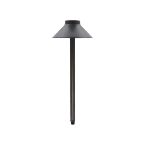 Bronze Aluminum Path Light, Flat Top Dome Hat, 4 Watts, 10-15V, 210 Lumens, 3000K