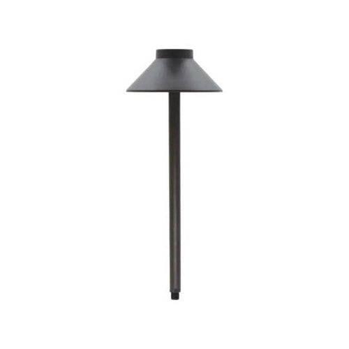 Bronze Aluminum Path Light, Flat Top Dome Hat, 4 Watts, 10-15V, 210 Lumens, 3000K