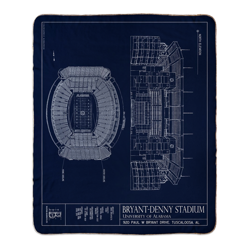 Bryant-Denny Fleece Sherpa Blanket