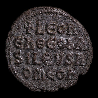 Byzantine Empire, Emperor Leo VI, AE Follis - 886 to 912 CE - Byzantine Empire