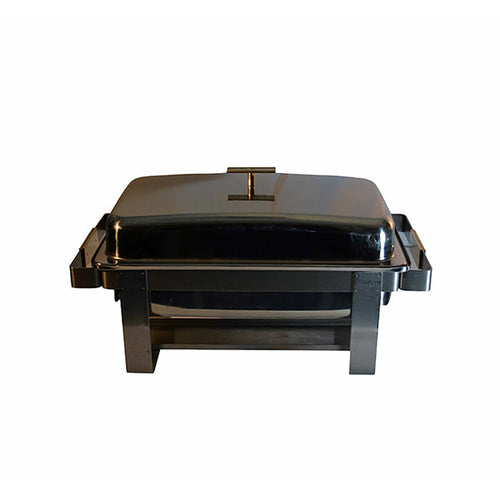 Chafer - 8 qt Rectangular Stainless Steel/Brass