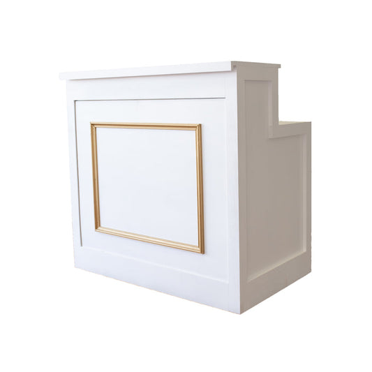 Chameleon Bar: White with Gold Trim